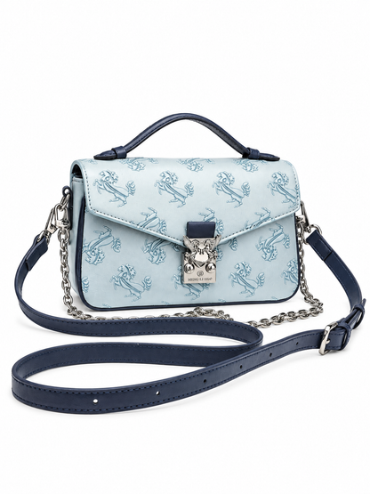 NOLEVIA Embossed Square 2-Way Bag