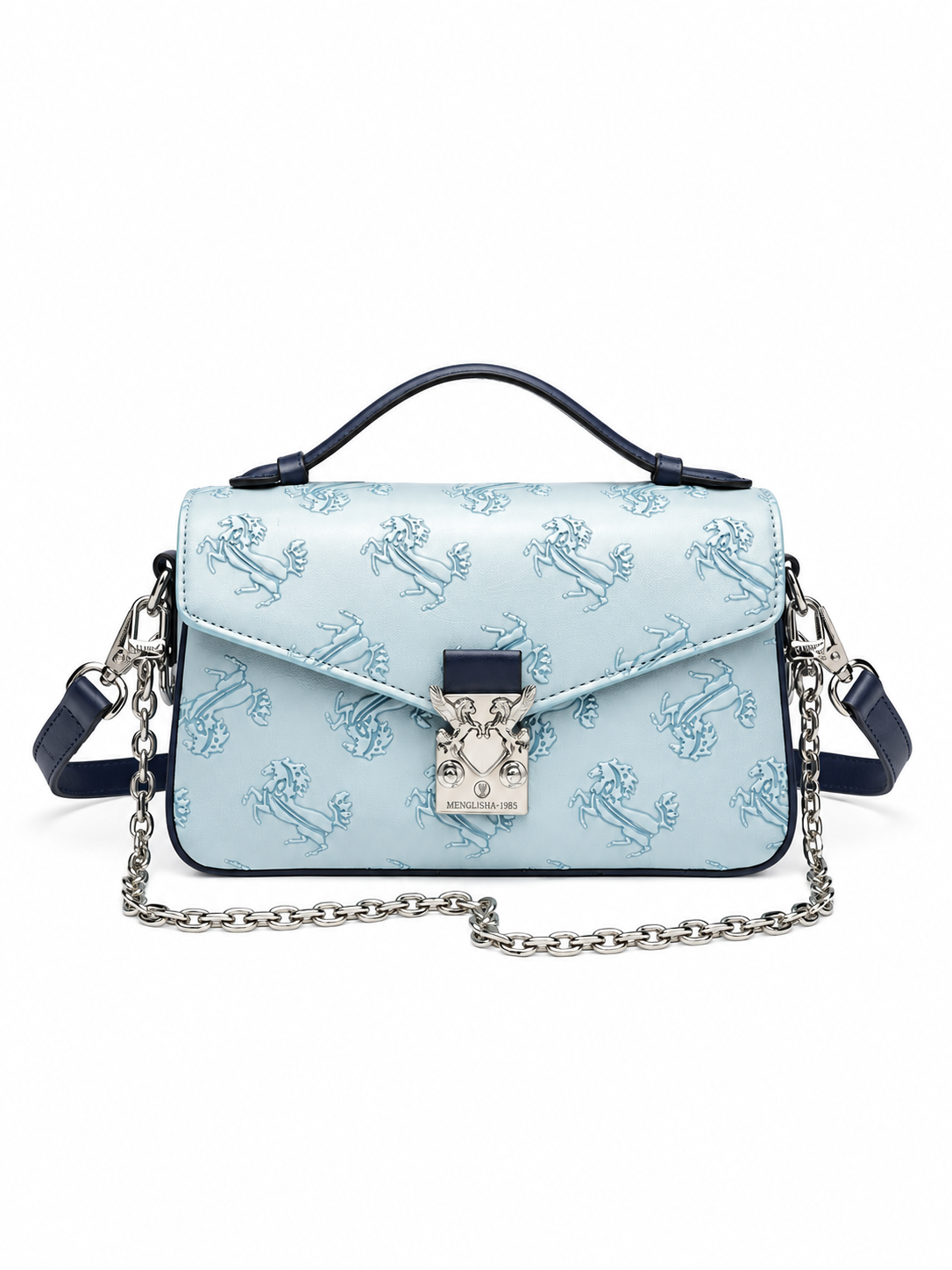 NOLEVIA Embossed Square 2-Way Bag