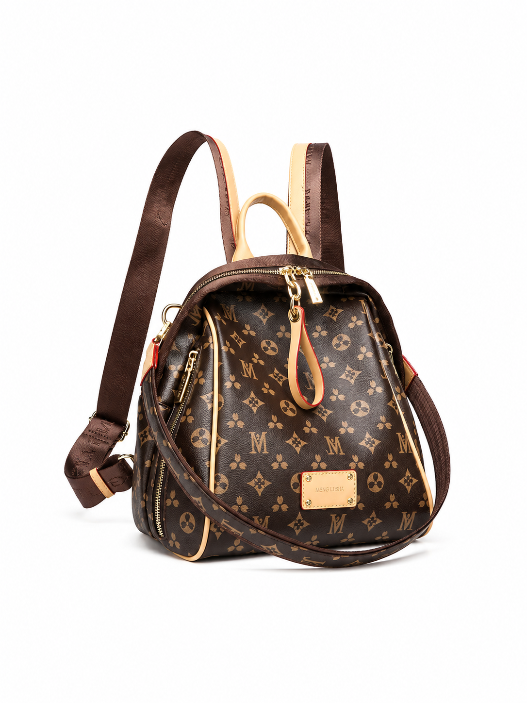 NOLEVIA Printed Wide Shoulder Bag
